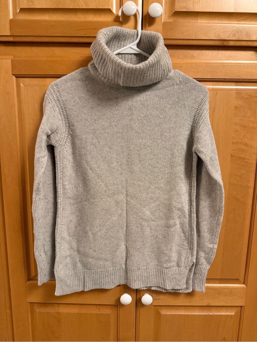 J. Crew Light Gray Turtleneck Sweater